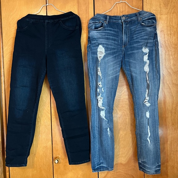 Bundle Lot - Express Jeans/Leggings & tops size 12, L - Picture 10 of 12